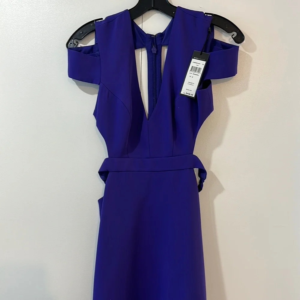 NWT BCBGMaxAzria Ava Cut Out Gown - Picture 6 of 14